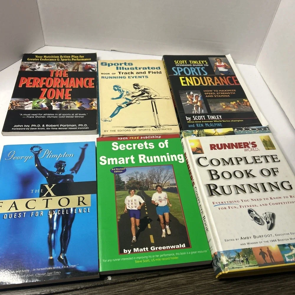 RARE Running Books- Lot Of 6 Vintage Books